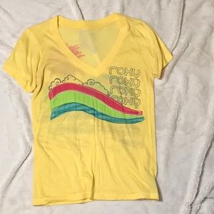 Yellow Roxy tee